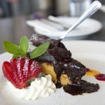 Orange Almond Torte w Chocolate Ganache