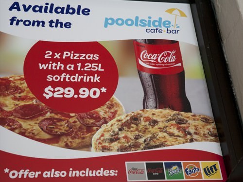 Paradise Poolside Cafe Menu Options
