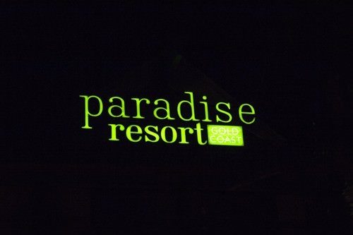 Paradise Resort Gold Coast Signage