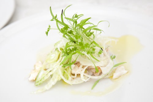 Seafood Salad Demo from Flooded Gums Restaurant