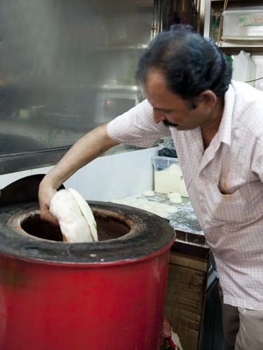 Naan Cooking in Little India