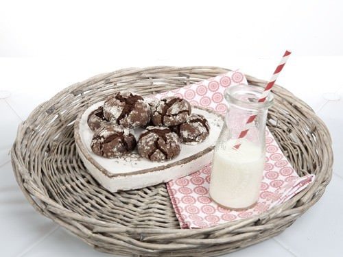 Chocolate Crinkle Top Cookies