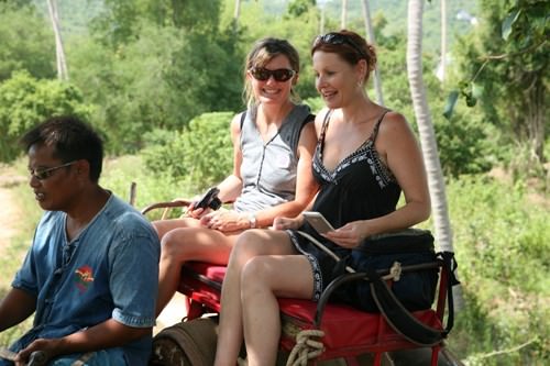 Jane and I Elephant Trekking