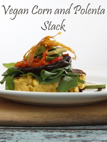 Vegan Corn and Polenta Stacks