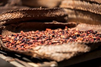 Coffee Beans at Balinese Market Stall