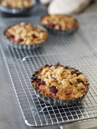 Apple and Raspberry Tarts Cooling