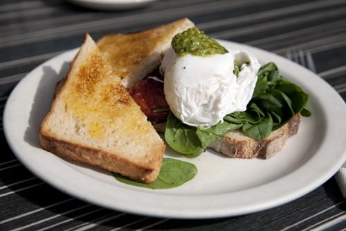 Retro Cafe Sourdough & Poached Eggs