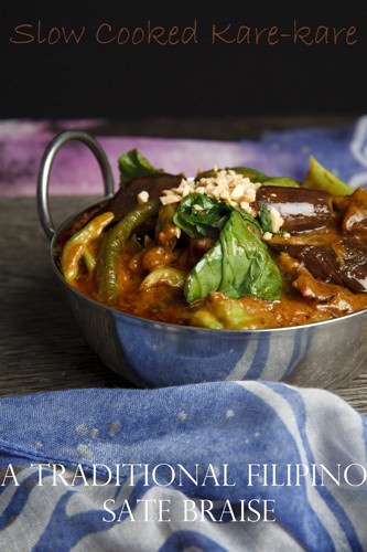 Slow Cooked Oxtail Kare-kare Slow Cooked Oxtail Kare-kare