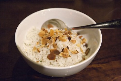 Brazilian rice with toasted Almond