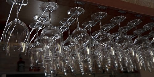 Pasfields Restaurant Wine Glasses