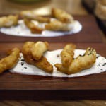 Parlour Wine Room Cider Battered Anchovy w Aioli
