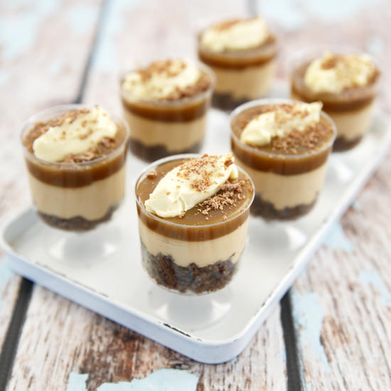 Salted Caramel Cheesecake Cups