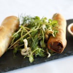 Spicy Duck Spring Rolls -Pasfields Restaurant
