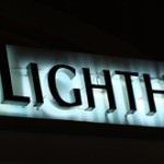 Lighthouse Marina signage