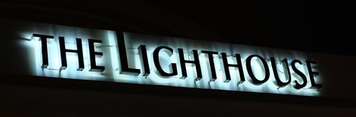 Lighthouse Marina signage