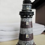 Lighthouse-shaped hand sanitiser