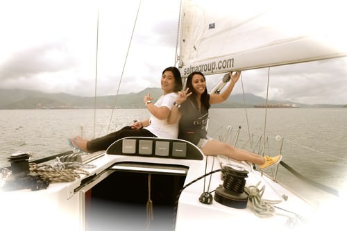 Sailing at Lighthouse Marina -Just chillin