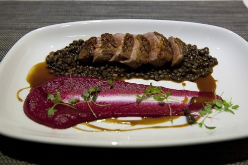 Seared Crispy Thirlmere Duck on Lentil 