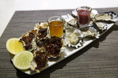 A Trio of Oysters - Redsalt Restaurant