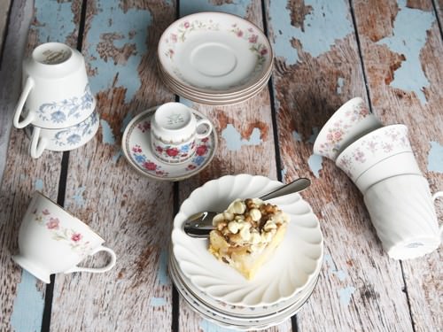 Sheet Cake and Tea Cups Sheet Cake and Tea Cups