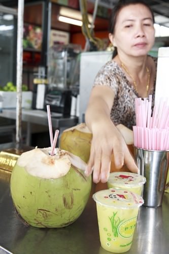 Coconut Water and Sugar Cane Juice