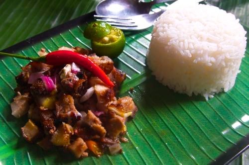 Sisig - With Rice