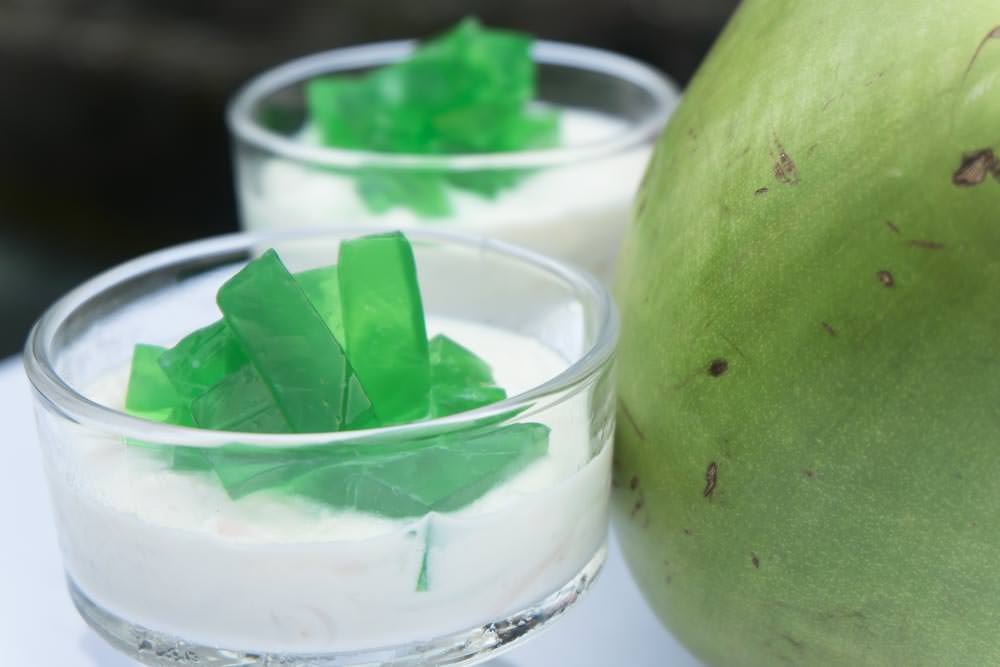 Buko pandan with coconut