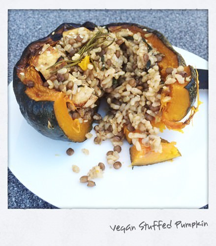 Vegan Stuffed Pumpkin