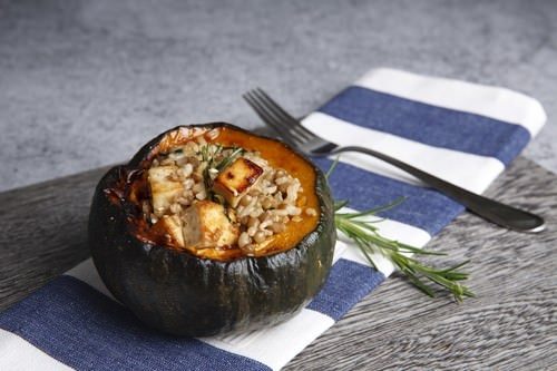 Vegan Stuffed Pumpkin