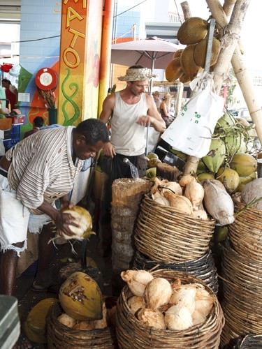 Coconut Stand Cairns Market