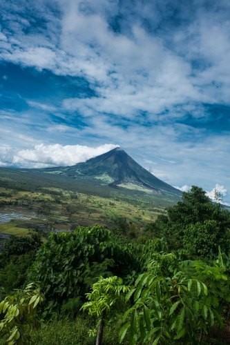 Mayon Volcano - Lignon Hills view