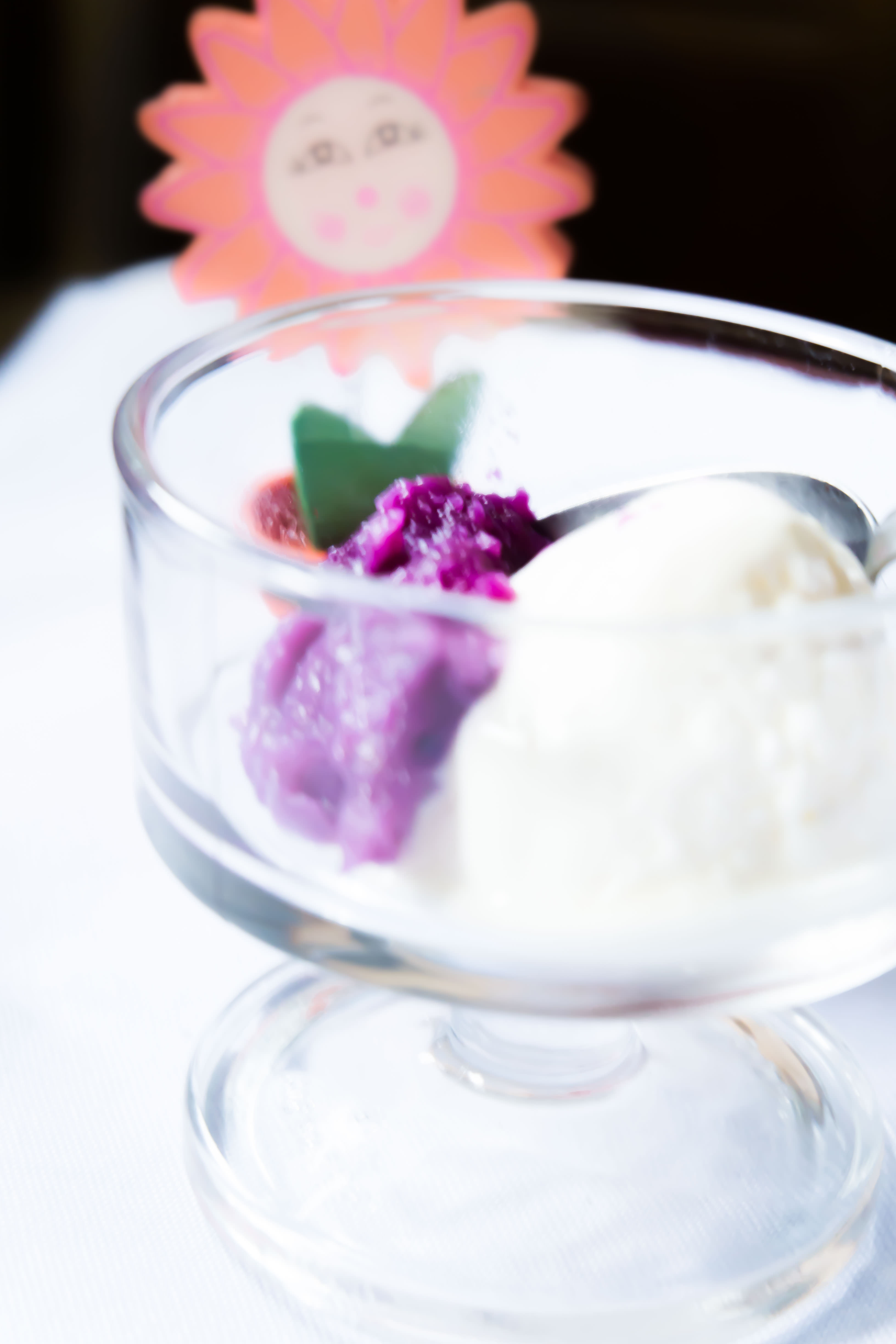 Ube with ice cream Ube with ice cream