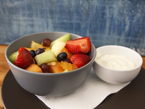 Fruit Salad and Yoghurt