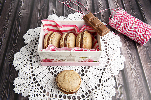 Chocolate Hazelnut Macarons