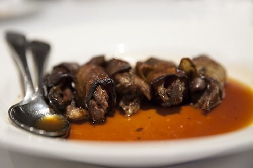 Eggplant Dolma Lamb Shank Meze