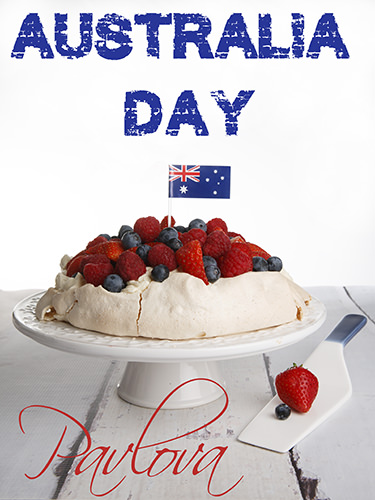 Pavlova w Austalia Day Flag PIN 