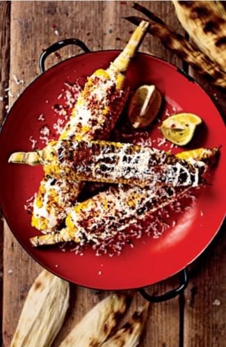 BBQ Corn with Cheese & Spicy Rub