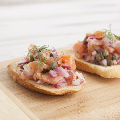 Salmon Bruschetta Food Gawker