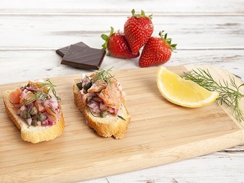 Smoked Salmon Bruschetta Picnic