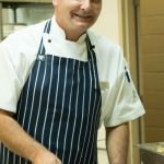 Sous Chef Mark Gibbs Scooping Pecan Ice Cream