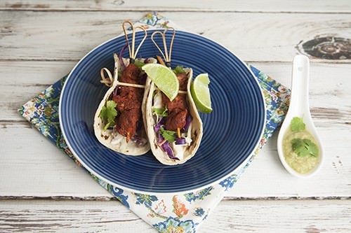 Mexican Tacos w Salsa Verde