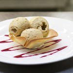 Pecan Ice-cream Tuille