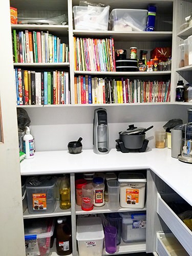 Butlers Pantry Left View - A home for cookbooks