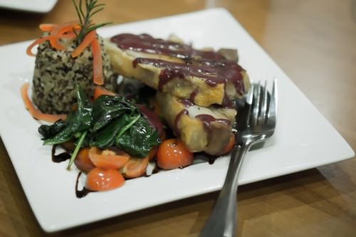Warm Pork Belly and Spinach