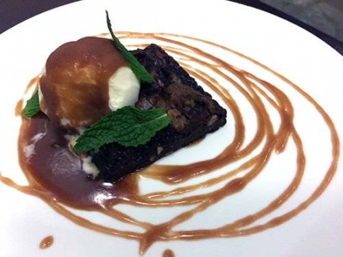 Chocolate Brownie at the Independence Tavern Santa Monica Chocolate Brownie at the Independence Tavern Santa Monica