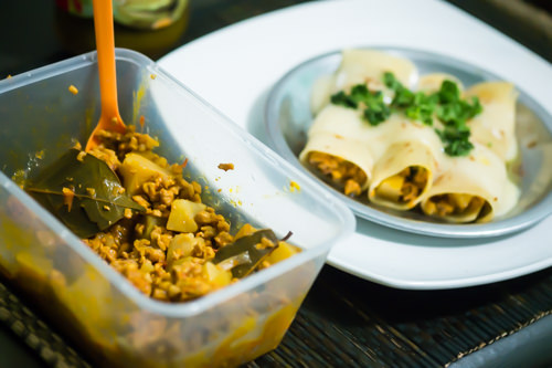 Leftover Picadillo Cannelloni Leftover Picadillo Cannelloni