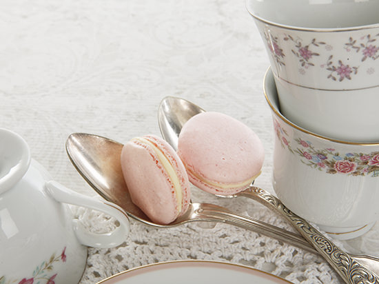 Macaron Recipe & Tea Setting Macaron Recipe & Tea Setting