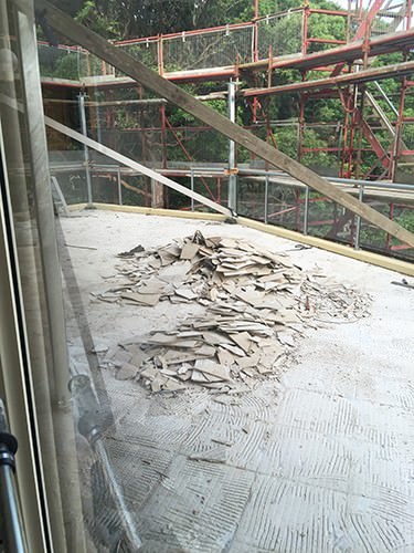 Outside Deck During Renovations