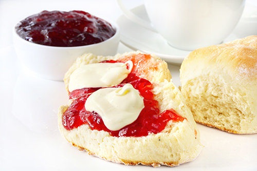 Scones with Strawberry Jam