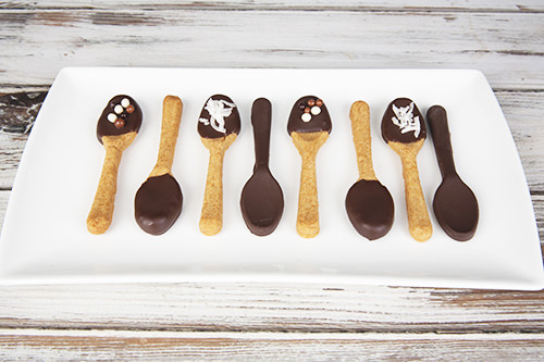 Chocolate & Caramel Edible Spoons